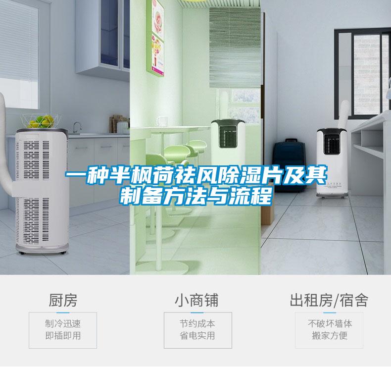 一種半楓荷祛風除濕片及其制備方法與流程