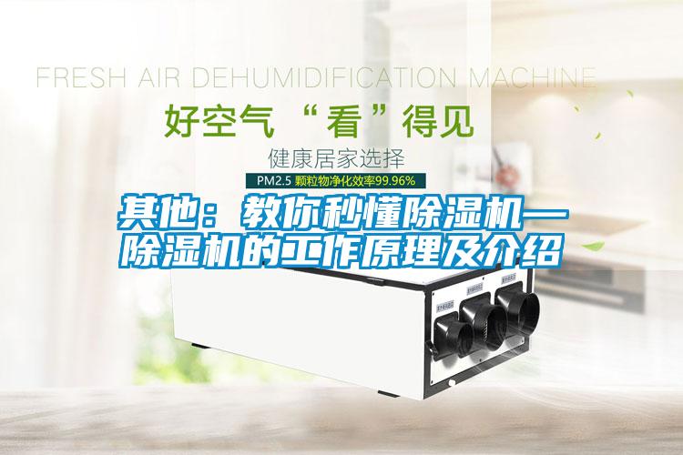 其他：教你秒懂除濕機—除濕機的工作原理及介紹