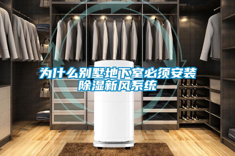 為什么別墅地下室必須安裝除濕新風系統