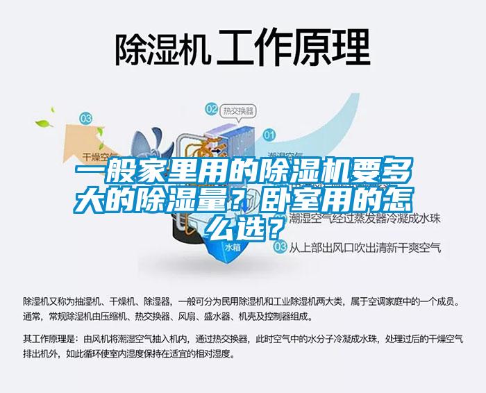 一般家里用的除濕機要多大的除濕量？臥室用的怎么選？