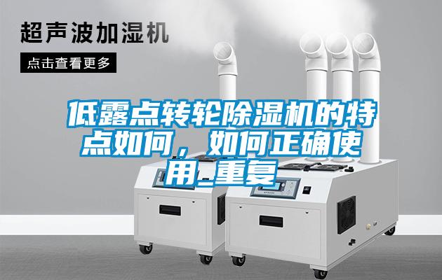 低露點轉輪除濕機的特點如何，如何正確使用_重復