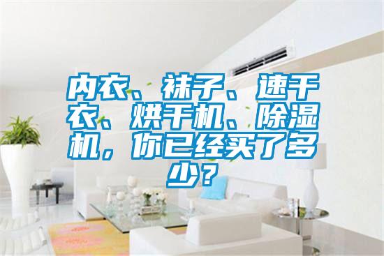 內(nèi)衣、襪子、速干衣、烘干機(jī)、除濕機(jī)，你已經(jīng)買了多少？