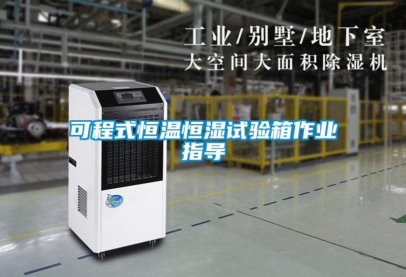 可程式恒溫恒濕試驗箱作業指導