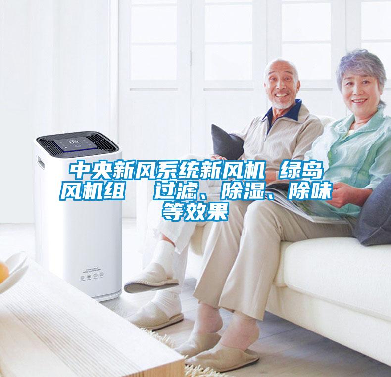 中央新風系統新風機 綠島風機組  過濾、除濕、除味等效果