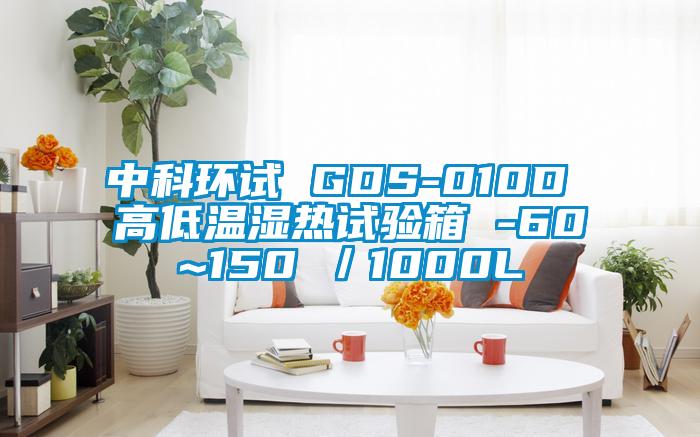 中科環試 GDS-010D 高低溫濕熱試驗箱 -60~150℃／1000L