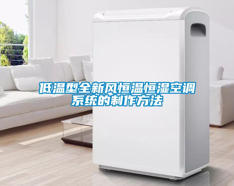 低溫型全新風恒溫恒濕空調系統的制作方法
