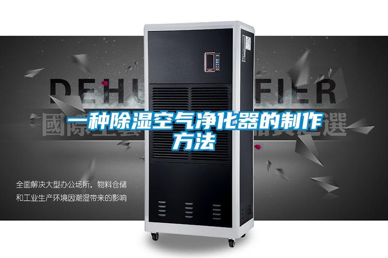 一種除濕空氣凈化器的制作方法