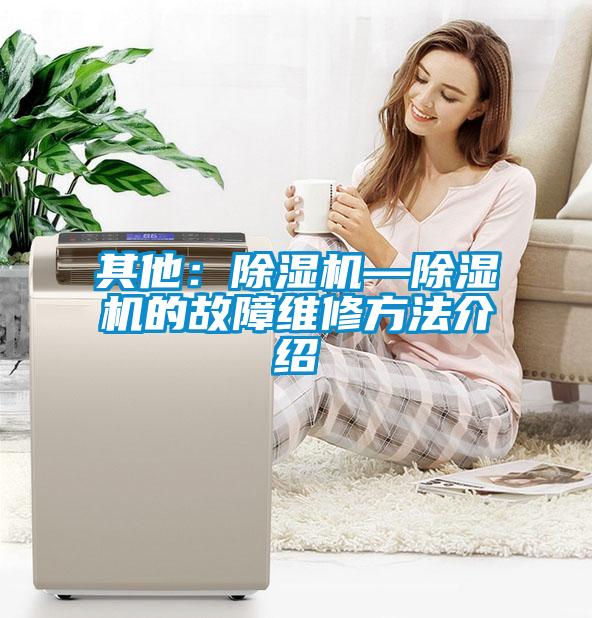 其他：除濕機—除濕機的故障維修方法介紹