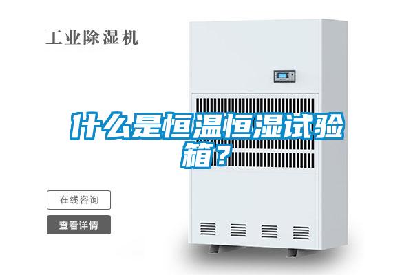 什么是恒溫恒濕試驗箱？