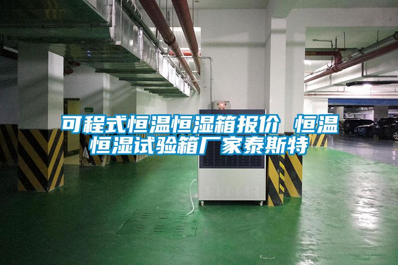 可程式恒溫恒濕箱報價 恒溫恒濕試驗箱廠家泰斯特