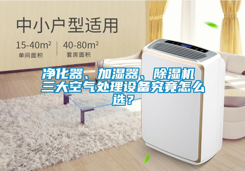 凈化器、加濕器、除濕機(jī) 三大空氣處理設(shè)備究竟怎么選？