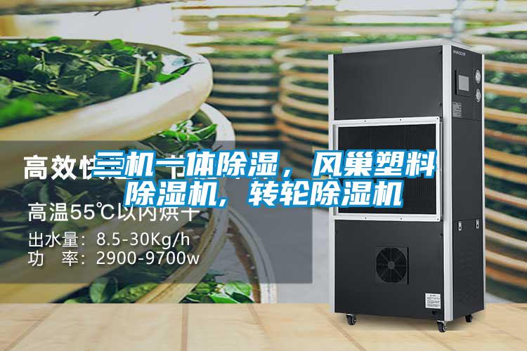 三機一體除濕，風巢塑料除濕機, 轉輪除濕機