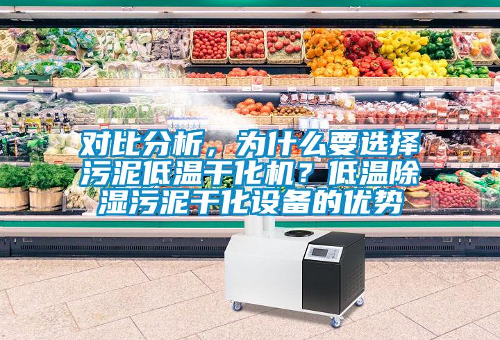 對比分析，為什么要選擇污泥低溫干化機？低溫除濕污泥干化設備的優勢