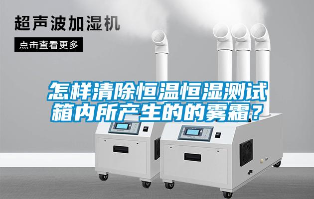 怎樣清除恒溫恒濕測試箱內(nèi)所產(chǎn)生的的霧霜？