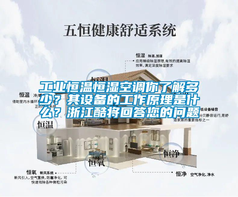 工業恒溫恒濕空調你了解多少？其設備的工作原理是什么？浙江酷將回答您的問題