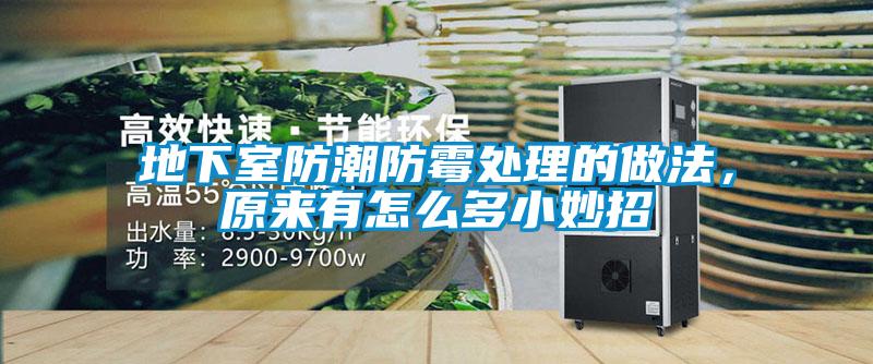 地下室防潮防霉處理的做法，原來有怎么多小妙招