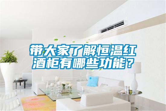 帶大家了解恒溫紅酒柜有哪些功能？
