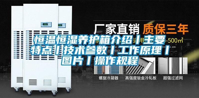 恒溫恒濕養護箱介紹丨主要特點丨技術參數丨工作原理丨圖片丨操作規程