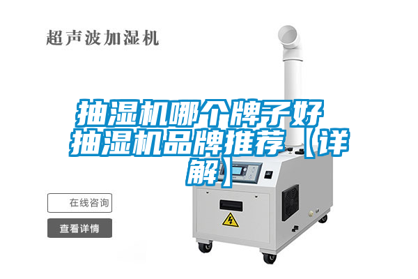 抽濕機哪個牌子好 抽濕機品牌推薦【詳解】
