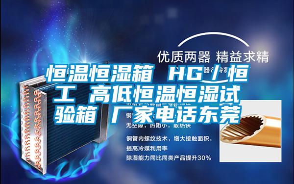 恒溫恒濕箱 HG／恒工 高低恒溫恒濕試驗箱 廠家電話東莞