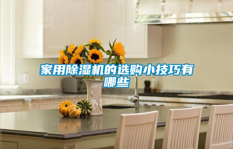 家用除濕機的選購小技巧有哪些
