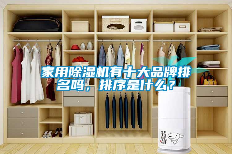 家用除濕機有十大品牌排名嗎，排序是什么？