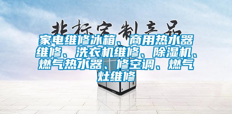 家電維修冰箱、商用熱水器維修、洗衣機維修、除濕機、燃氣熱水器、修空調、燃氣灶維修