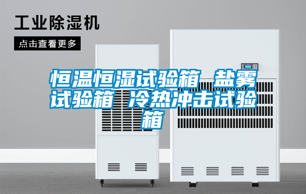 恒溫恒濕試驗箱 鹽霧試驗箱 冷熱沖擊試驗箱