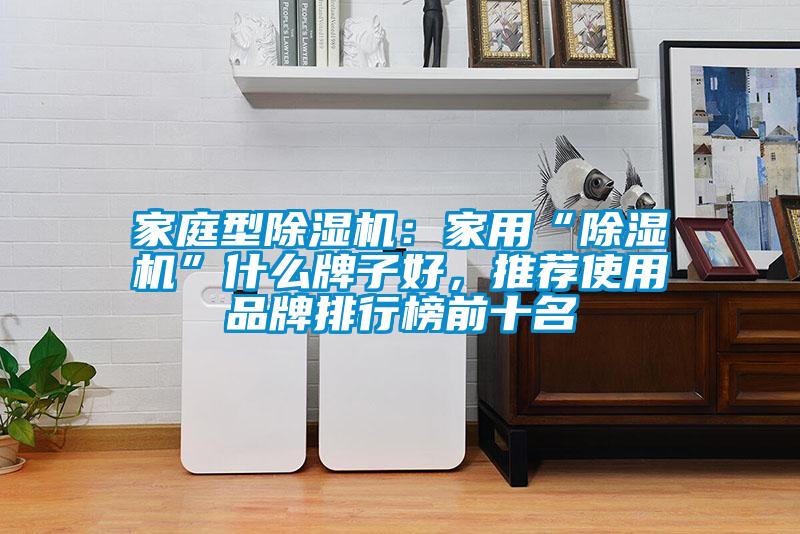家庭型除濕機(jī)：家用“除濕機(jī)”什么牌子好，推薦使用品牌排行榜前十名