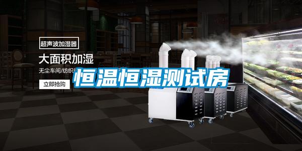 恒溫恒濕測試房