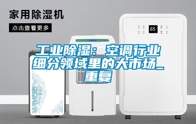 工業除濕：空調行業細分領域里的大市場_重復