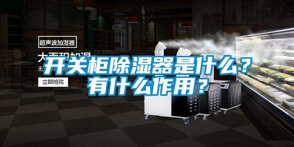 開關柜除濕器是什么？有什么作用？