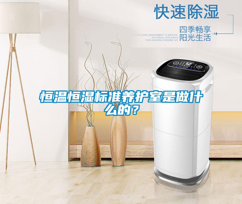 恒溫恒濕標準養護室是做什么的？