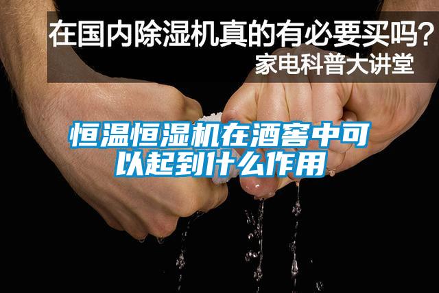 恒溫恒濕機(jī)在酒窖中可以起到什么作用