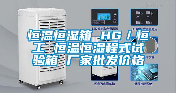 恒溫恒濕箱 HG／恒工 恒溫恒濕程式試驗箱 廠家批發價格