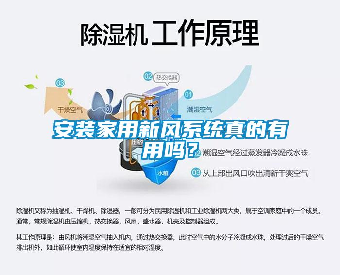 安裝家用新風系統真的有用嗎？