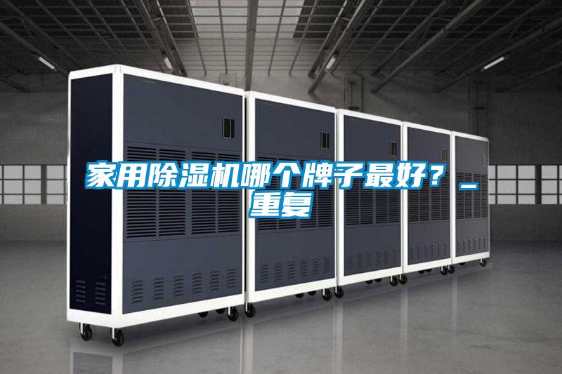 家用除濕機哪個牌子最好？_重復