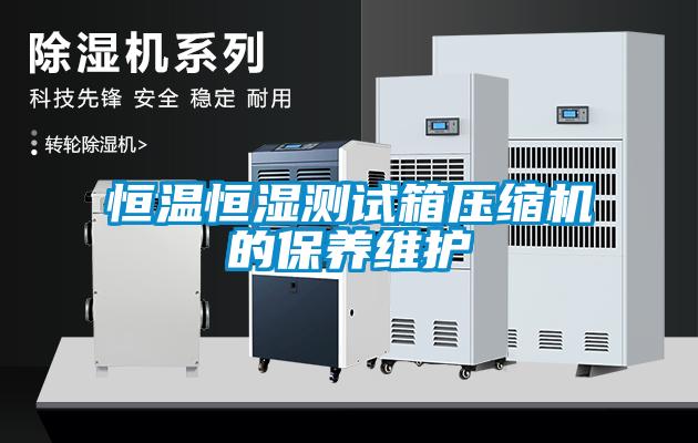 恒溫恒濕測試箱壓縮機(jī)的保養(yǎng)維護(hù)