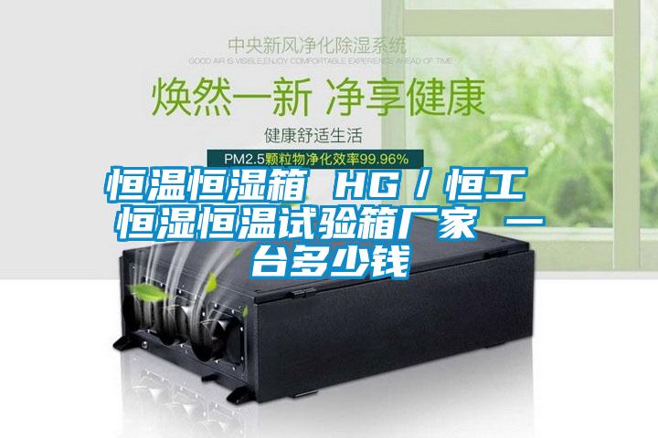 恒溫恒濕箱 HG／恒工 恒濕恒溫試驗箱廠家 一臺多少錢