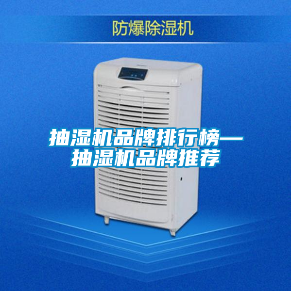 抽濕機品牌排行榜—抽濕機品牌推薦