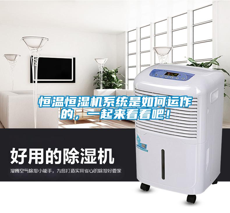 恒溫恒濕機系統是如何運作的，一起來看看吧！