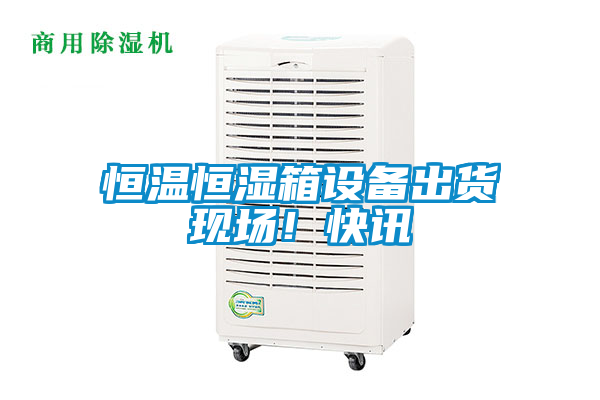 恒溫恒濕箱設備出貨現場！快訊