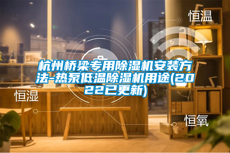 杭州橋梁專用除濕機安裝方法-熱泵低溫除濕機用途(2022已更新)