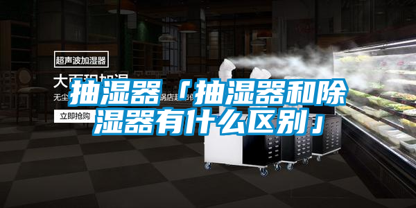 抽濕器「抽濕器和除濕器有什么區(qū)別」