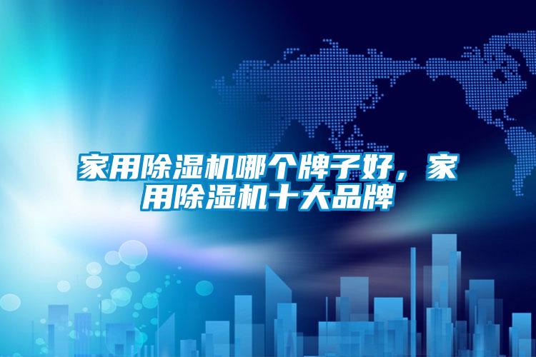 家用除濕機哪個牌子好，家用除濕機十大品牌