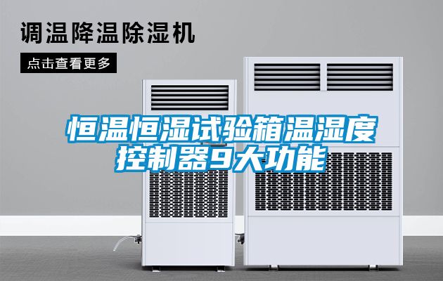 恒溫恒濕試驗箱溫濕度控制器9大功能