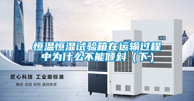 恒溫恒濕試驗箱在運輸過程中為什么不能傾斜（下）