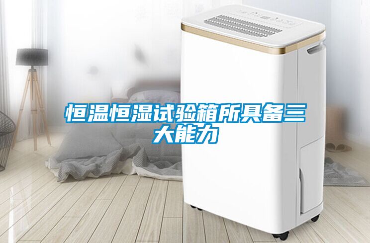 恒溫恒濕試驗箱所具備三大能力