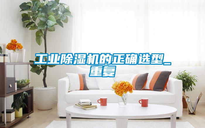 工業除濕機的正確選型_重復