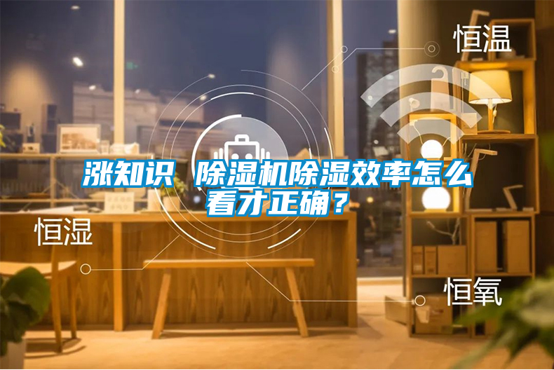 漲知識 除濕機除濕效率怎么看才正確？